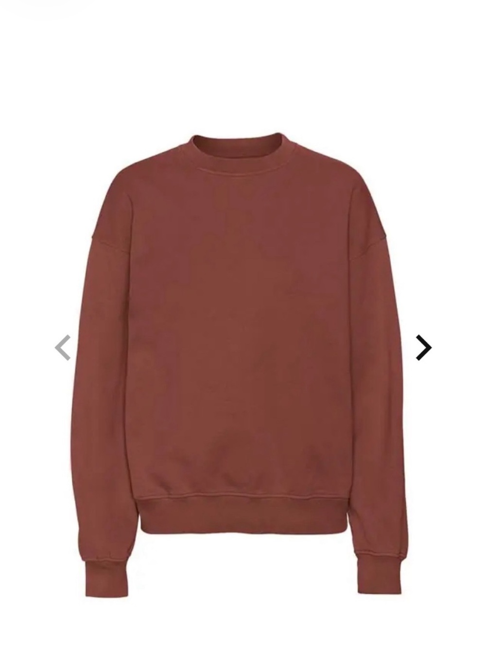 Organic Oversized Crew Cinnamon Brown by Colorful Standard - Size Small Unisex